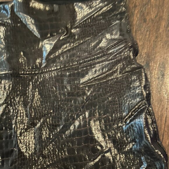 VGUC Spanx Faux Leather Croc Legging size Small - Picture 4 of 5